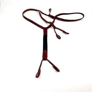 Polo by Ralph Lauren Red and Black Suspenders